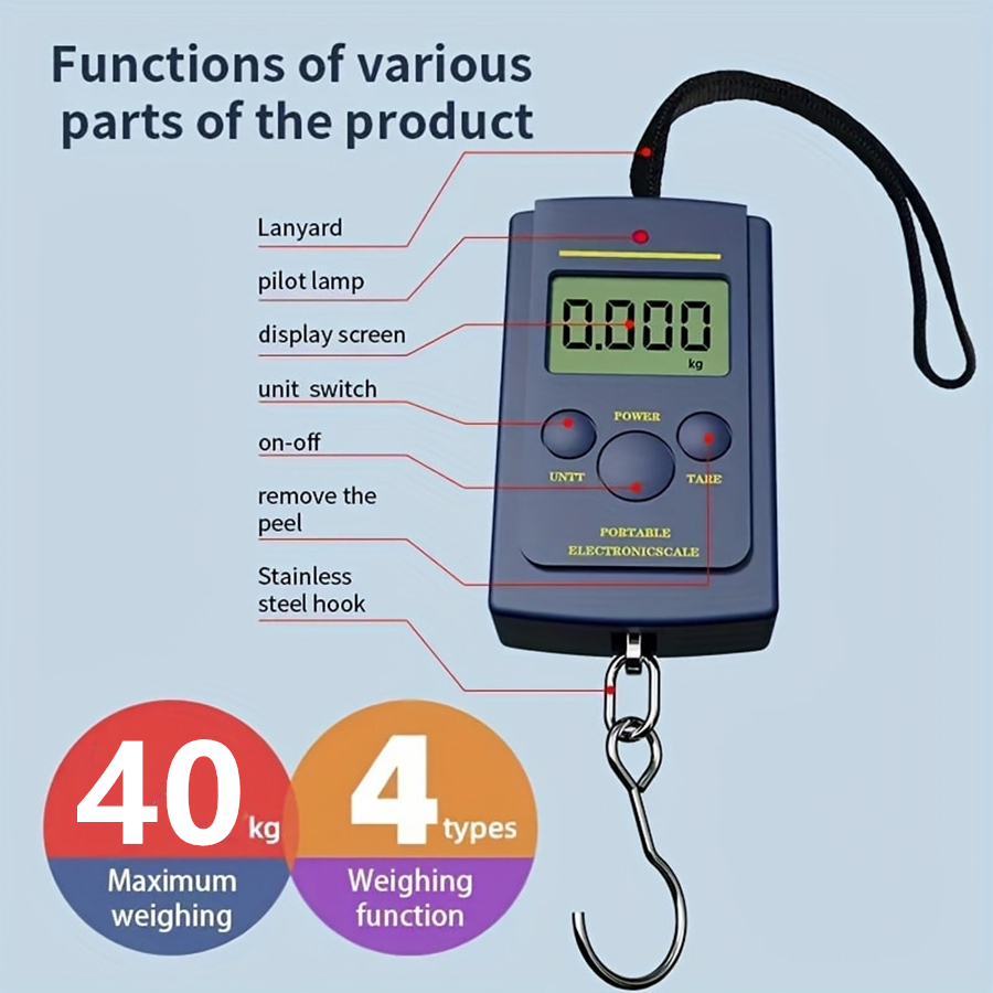 Electronic Gadgets - 40kg 다기능 미니 전자 디지털 휴대용