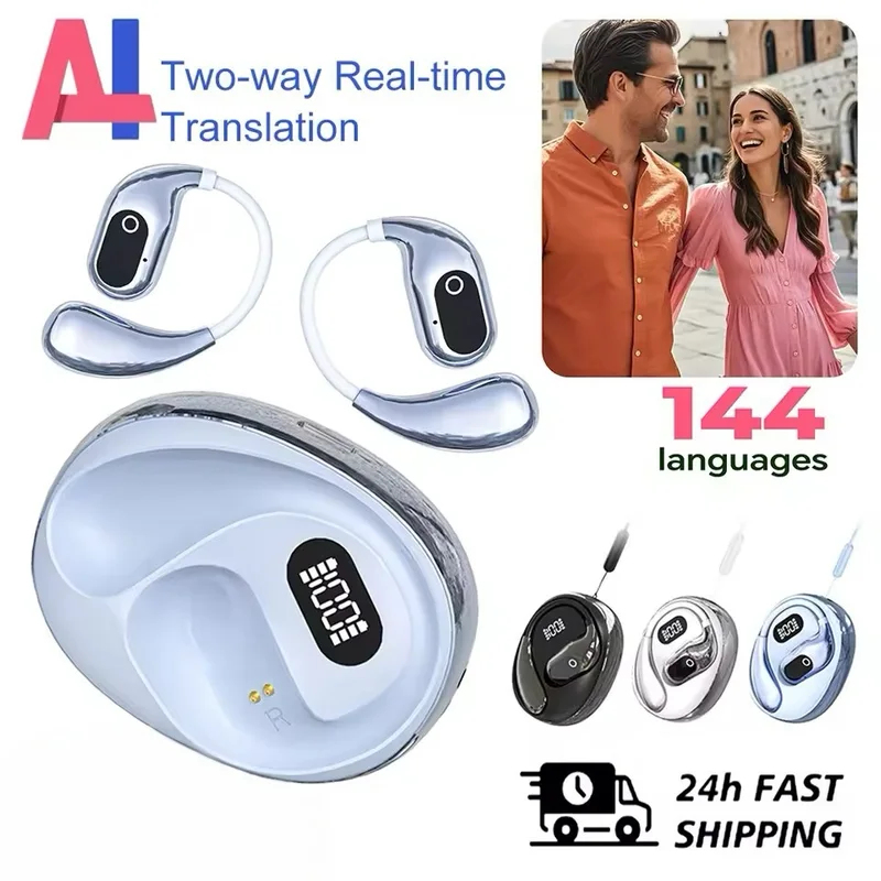 Portable Translator Device - XG99 번역 헤드폰 144개 언어 무선
