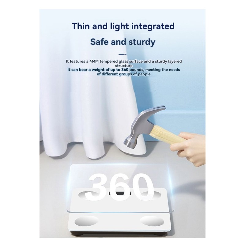 Body Fat Scale Smart - NALFI-심박수 모니터링 기능이 있는 스마트 체지방