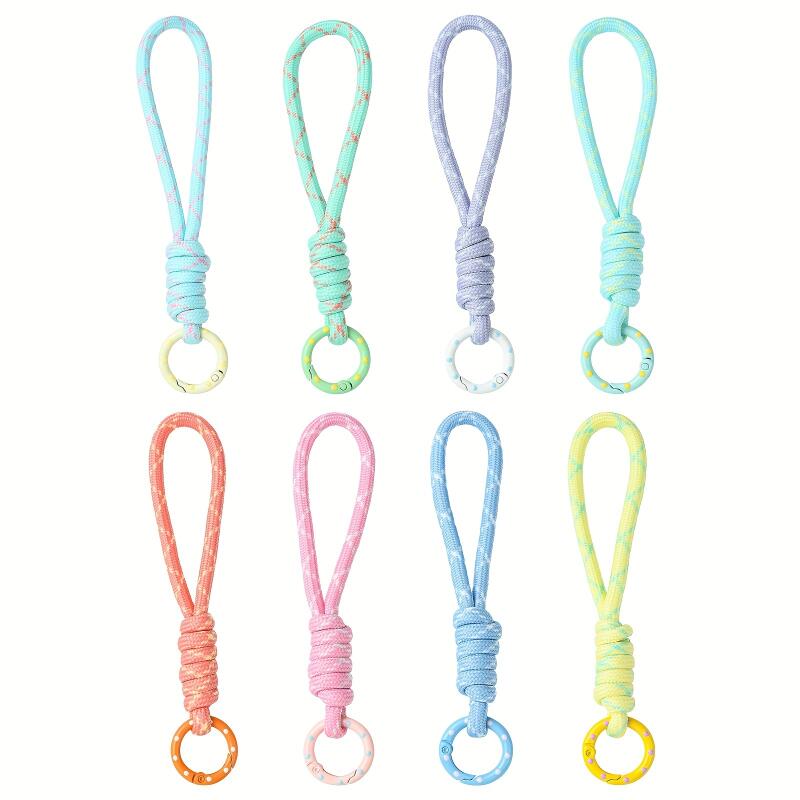 2~5pcs 다채로운 땋은 키체인 휴대폰 끈 분실 방지 - Mobile Electronics Gadgets 리뷰 및 가격