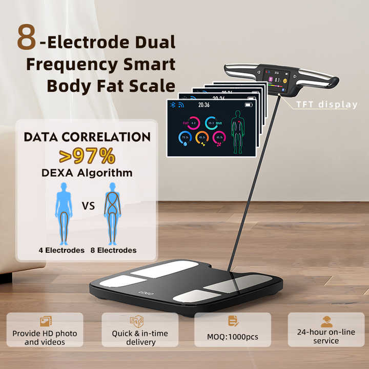 스마트 체지방 측정기 8전극 바디 컴포지션 분석기 (손 - Body Fat Scale Smart 리뷰 및 가격