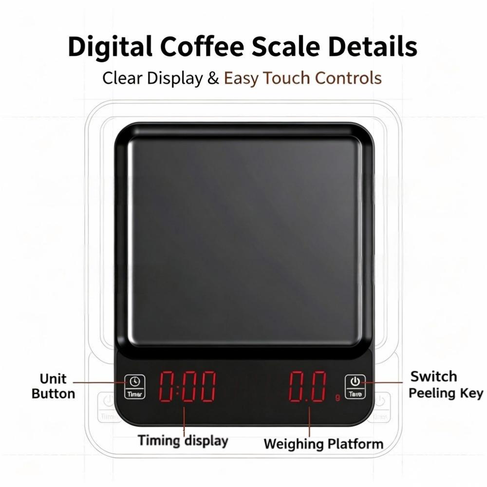 3kg/0.1g 고정밀 디지털 커피 저울, LED 휴대 - Electronics & Gadgets Starting With V 리뷰 및 가격