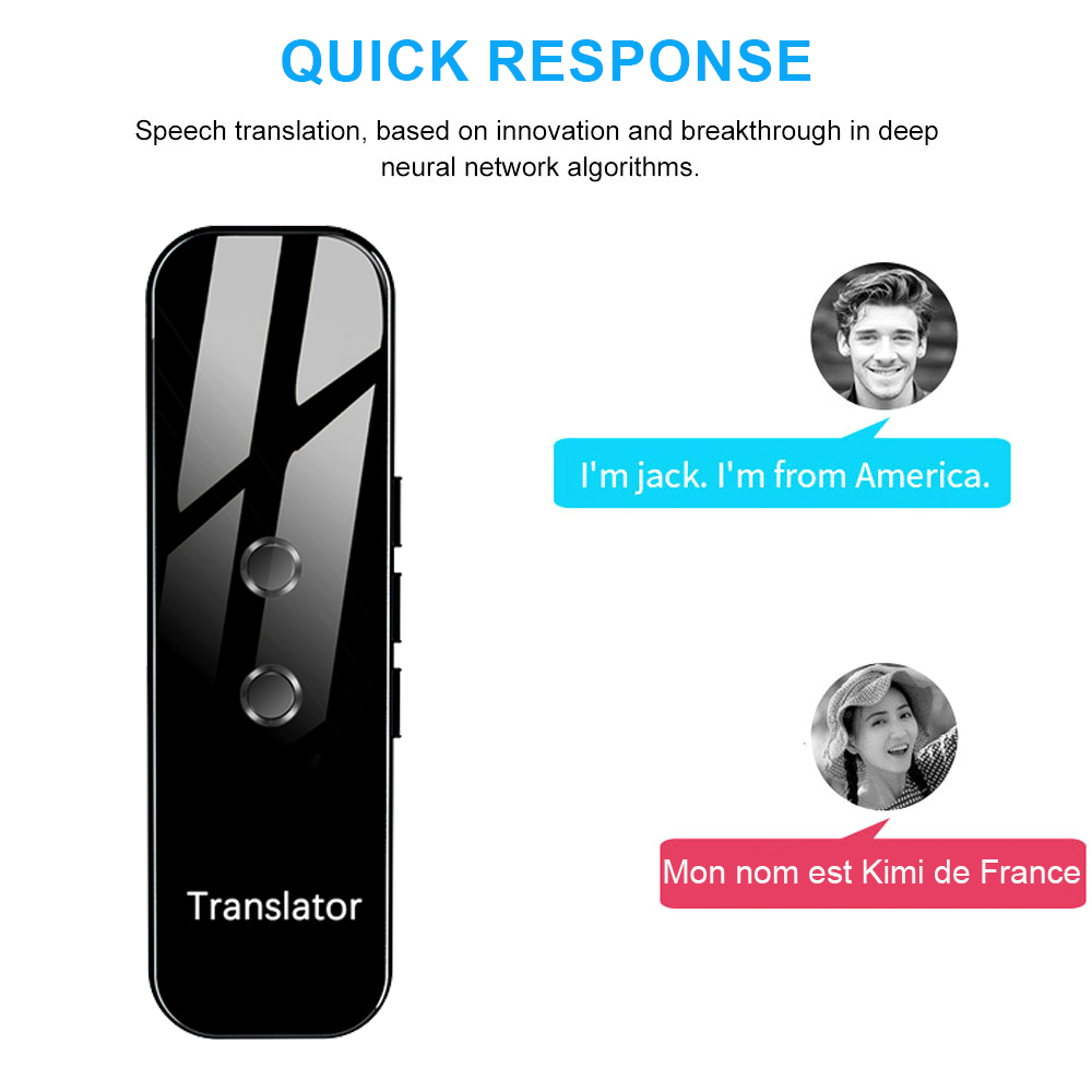 1 PC 즉시 번역기, 150개 언어 지원, 여행, 비 - Portable Translator Device 리뷰 및 가격