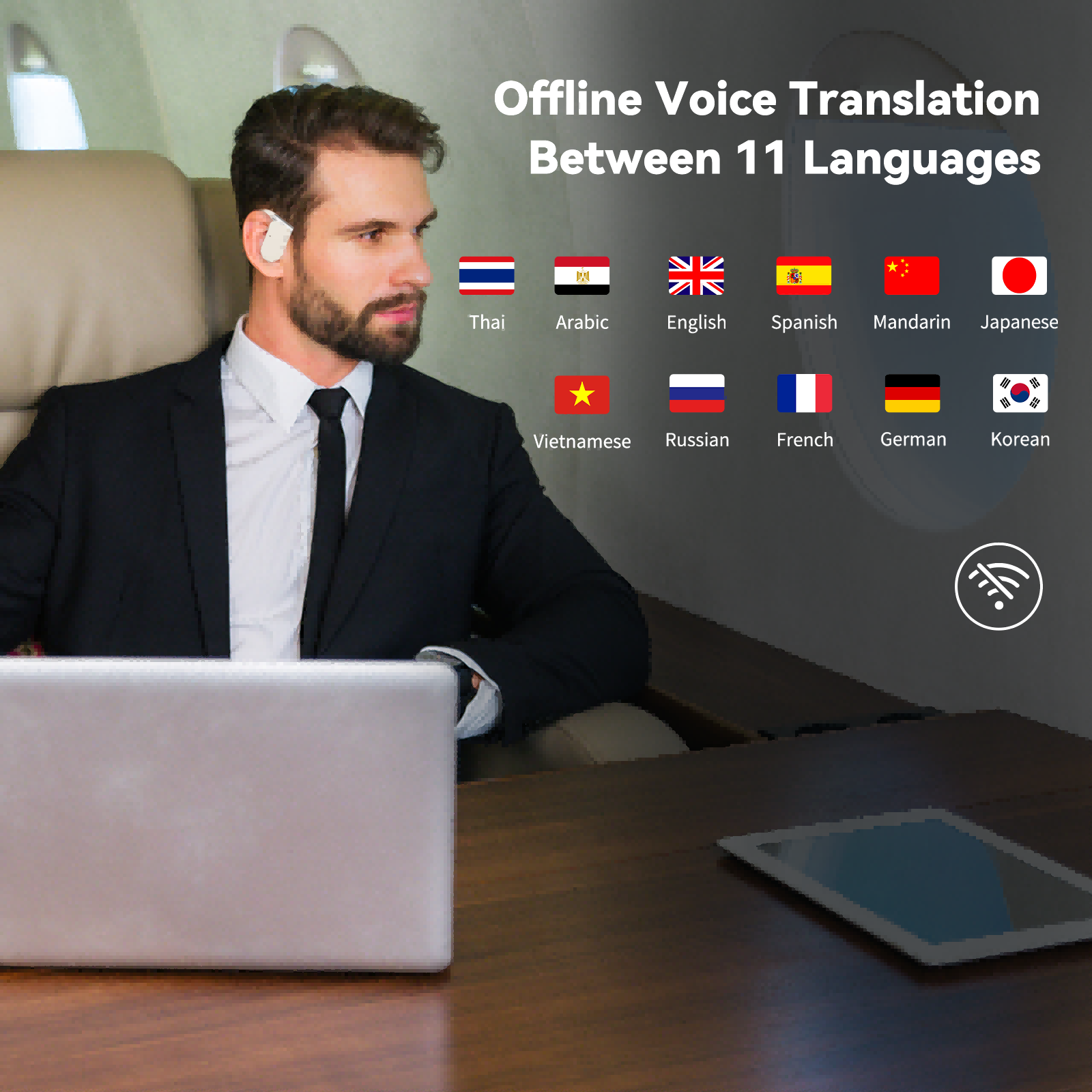 Wooask M9 번역기 이어버드, OWS 양방향 실시 - Portable Translator Device 리뷰 및 가격