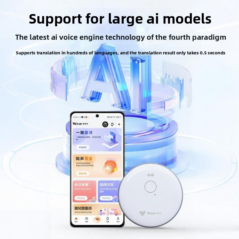 스마트 자석식 백클립 AI 번역기, 동시 통역 및 앱  - Portable Translator Device 리뷰 및 가격