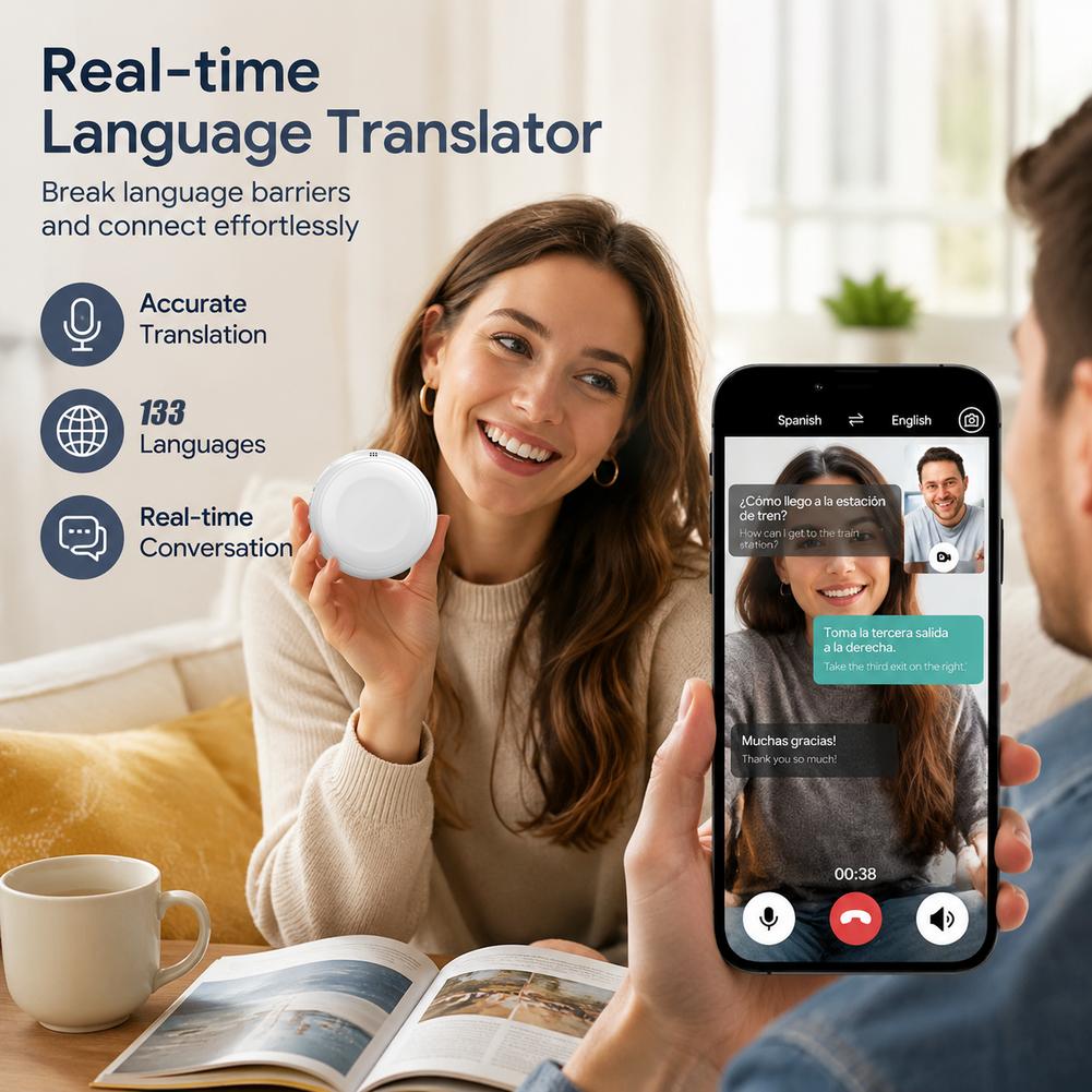 AI 스마트 번역기 웨어러블 실시간 133개 언어 지원 - Portable Translator Device 리뷰 및 가격