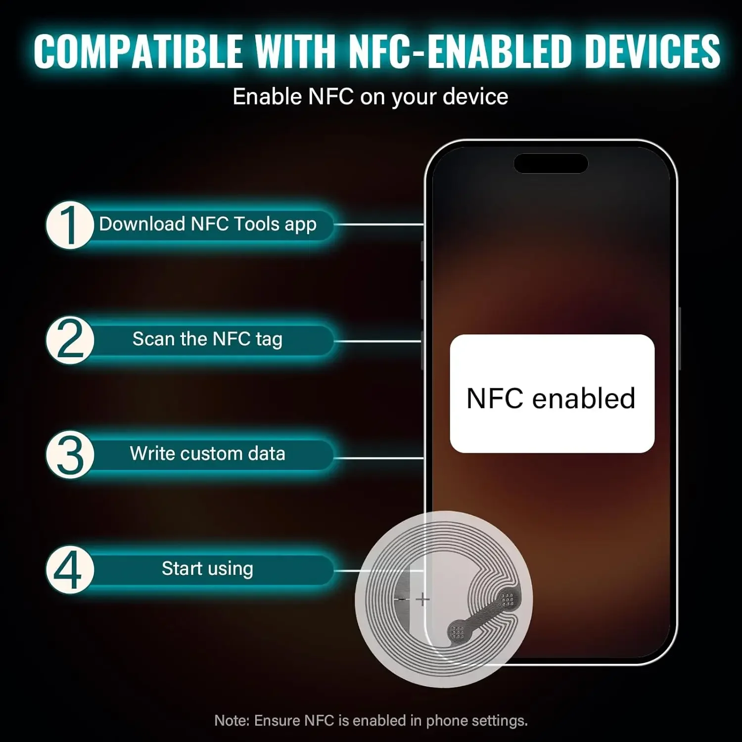 13.56MHz NTAG215 NFC 태그 스티커 IS - Nfc Tag Programmable 리뷰 및 가격