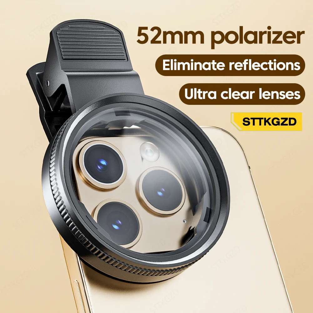 새로운 52mm CPL 휴대폰 렌즈 필터 렌즈 클립 카 - Mobile Electronics Gadgets 리뷰 및 가격